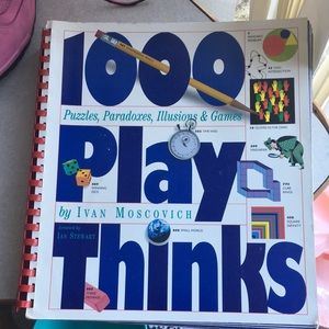 1000 Play Thinks book EUC great brain exercise